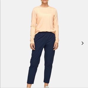 Outdoor Voices | Rectrek Pant Navy Blue Woven TerraStretch Size Small